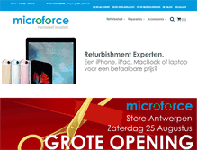 Tablet Screenshot of microforce.be